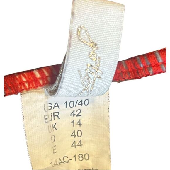 Gottex woman’s 10 fire engine red one piece swinsuit tummy control bathing suit - Picture 5 of 6